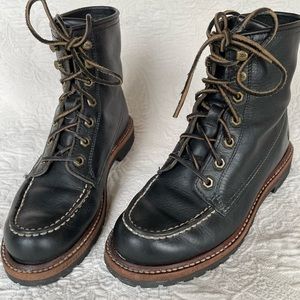 FRYE Women’s Size 8 Black Leather Dakota Lace Up Ankle Boots